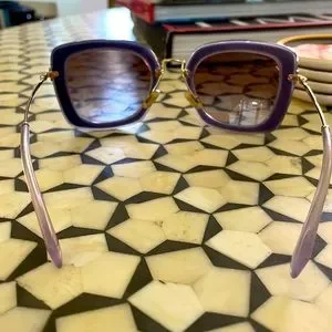 Miu Miu purple velvet sunglasses Accessories | Miu Miu Purple Velvet Sunglasses | Poshmark main image 2